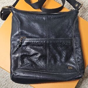 The Sak Black Leather Crossbody Bag